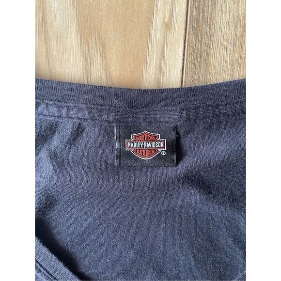 Harley-Davidson® Women's Summer Journey V-Neck Short Sleeve T-Shirt, Black - Picture 2 of 6